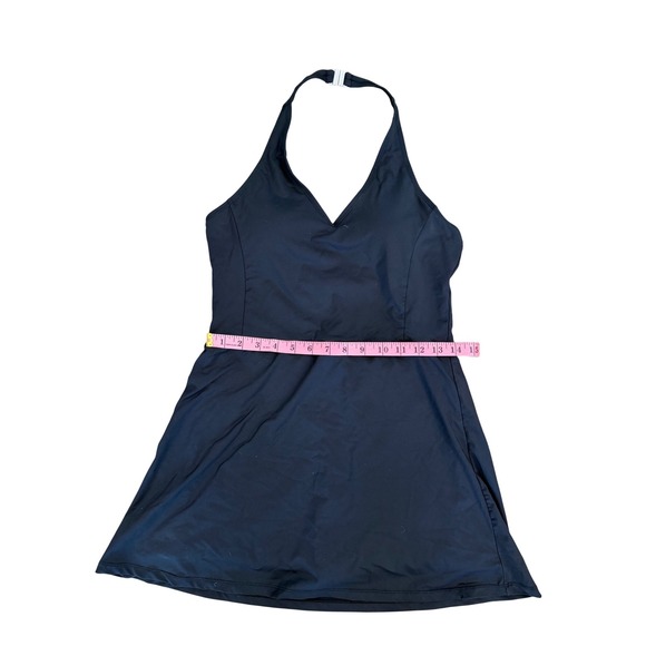 White Birch Black Halter Athletic Dress with Built-in Shorts M D90476XL - Picture 5 of 10